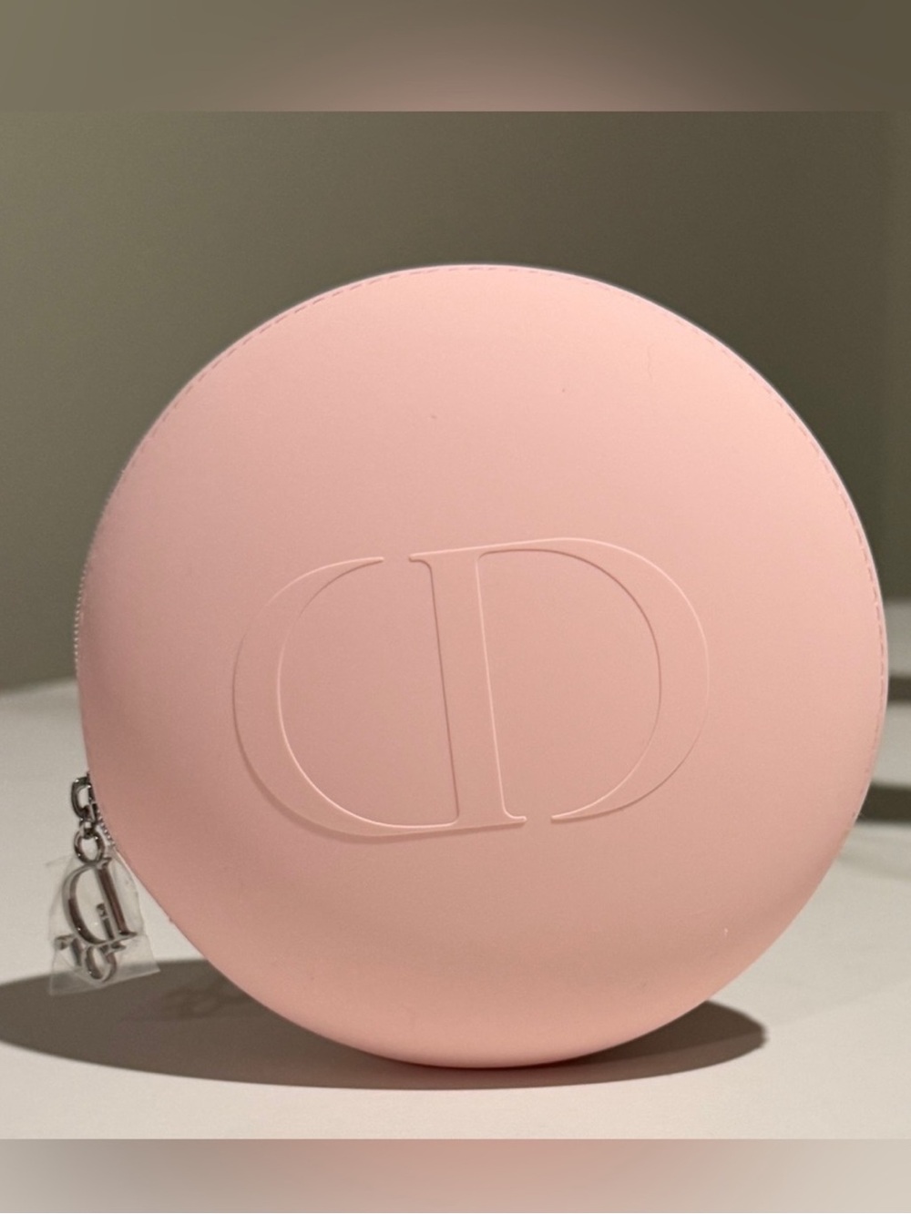 Dior Limited Edition Pink Round Pouch with Box – Rare Collector’s Item